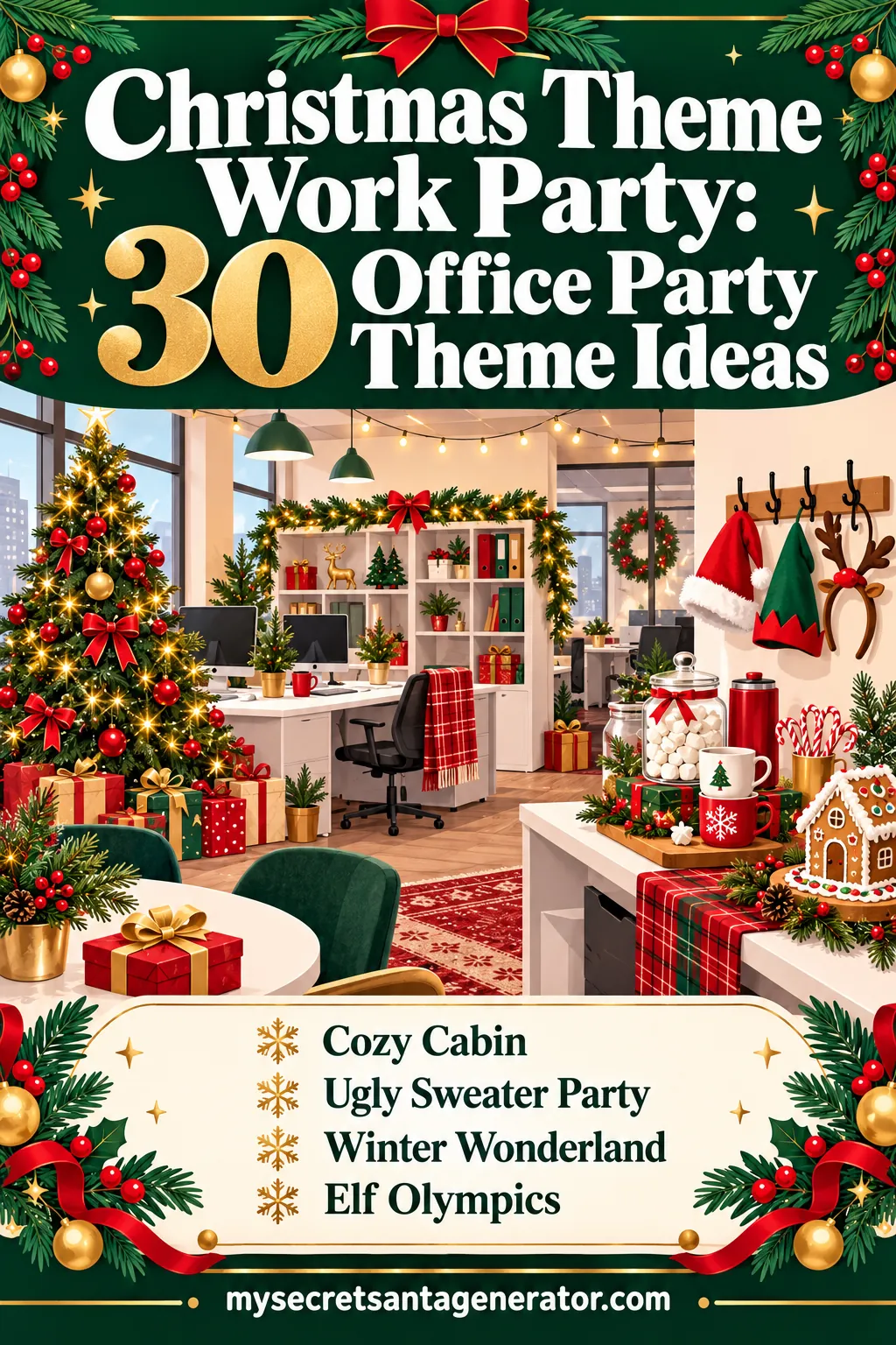 Christmas Theme Work Party: 30 Office Party Theme Ideas