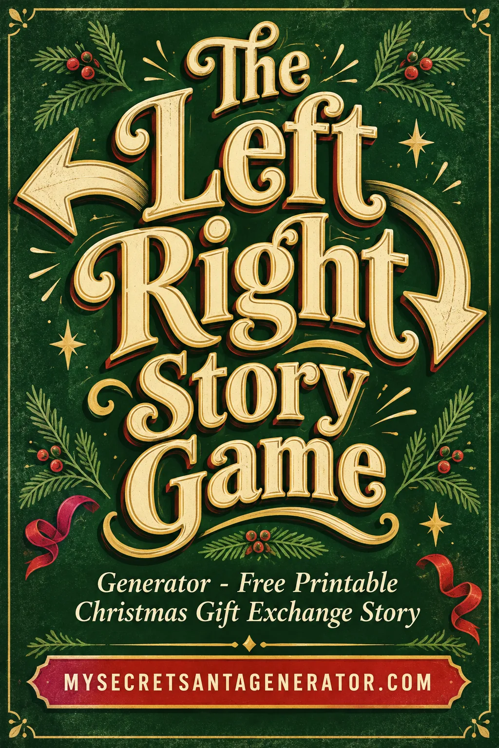Left Right Christmas Story Game Generator (Free, With Your Guests' Names)