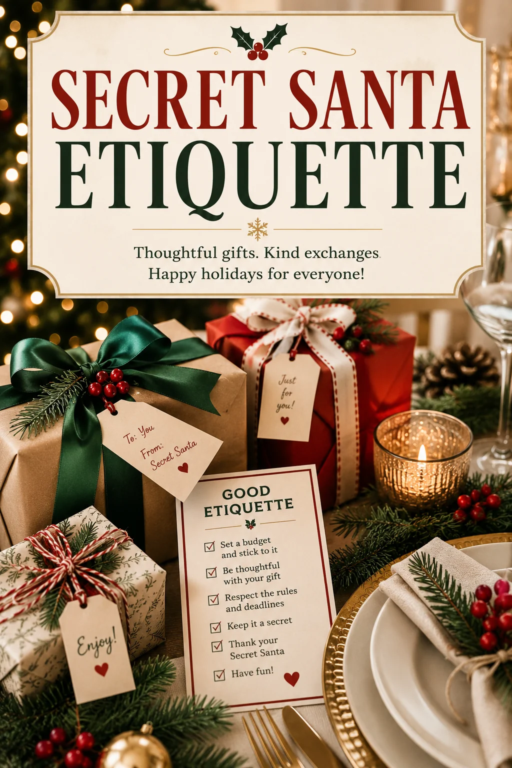 Secret Santa Etiquette: The Do's and Don'ts Nobody Tells You