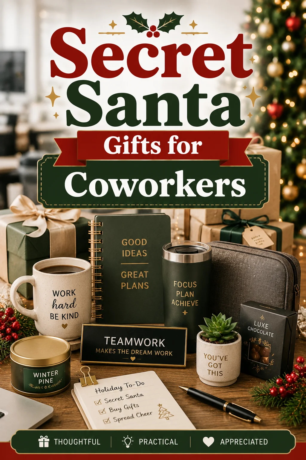 Secret Santa Gifts for Coworkers: Safe, Thoughtful, and Actually Good
