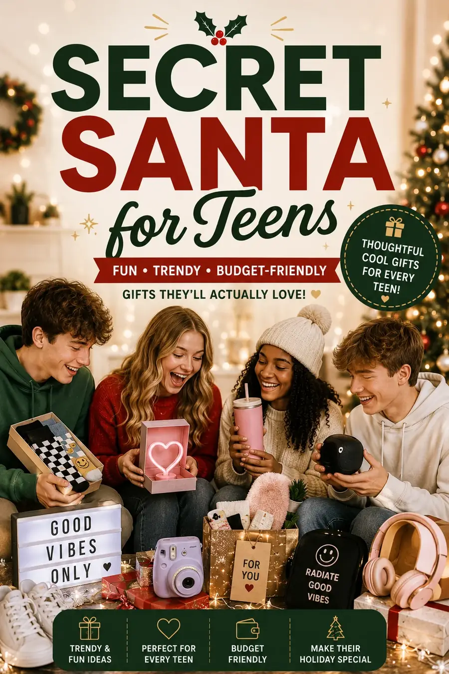 Secret Santa Gifts for Teenagers: 30 Ideas That Aren't Lame