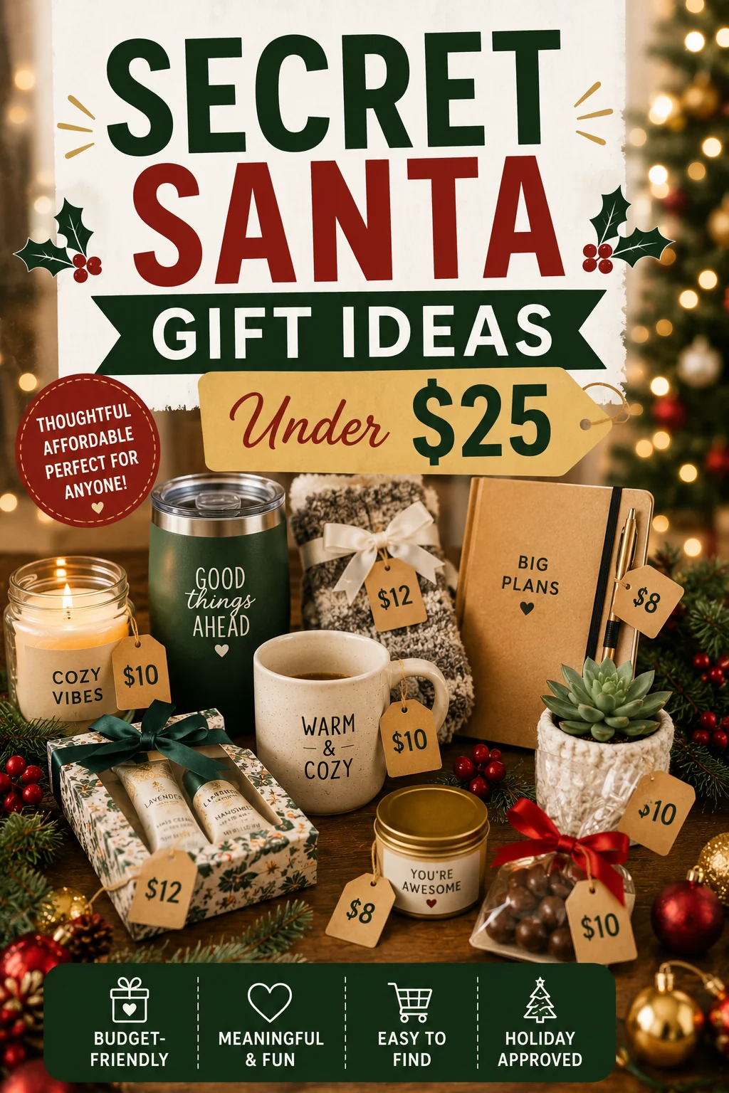 Secret Santa Gifts Under $25: Hitting Above the Price Tag