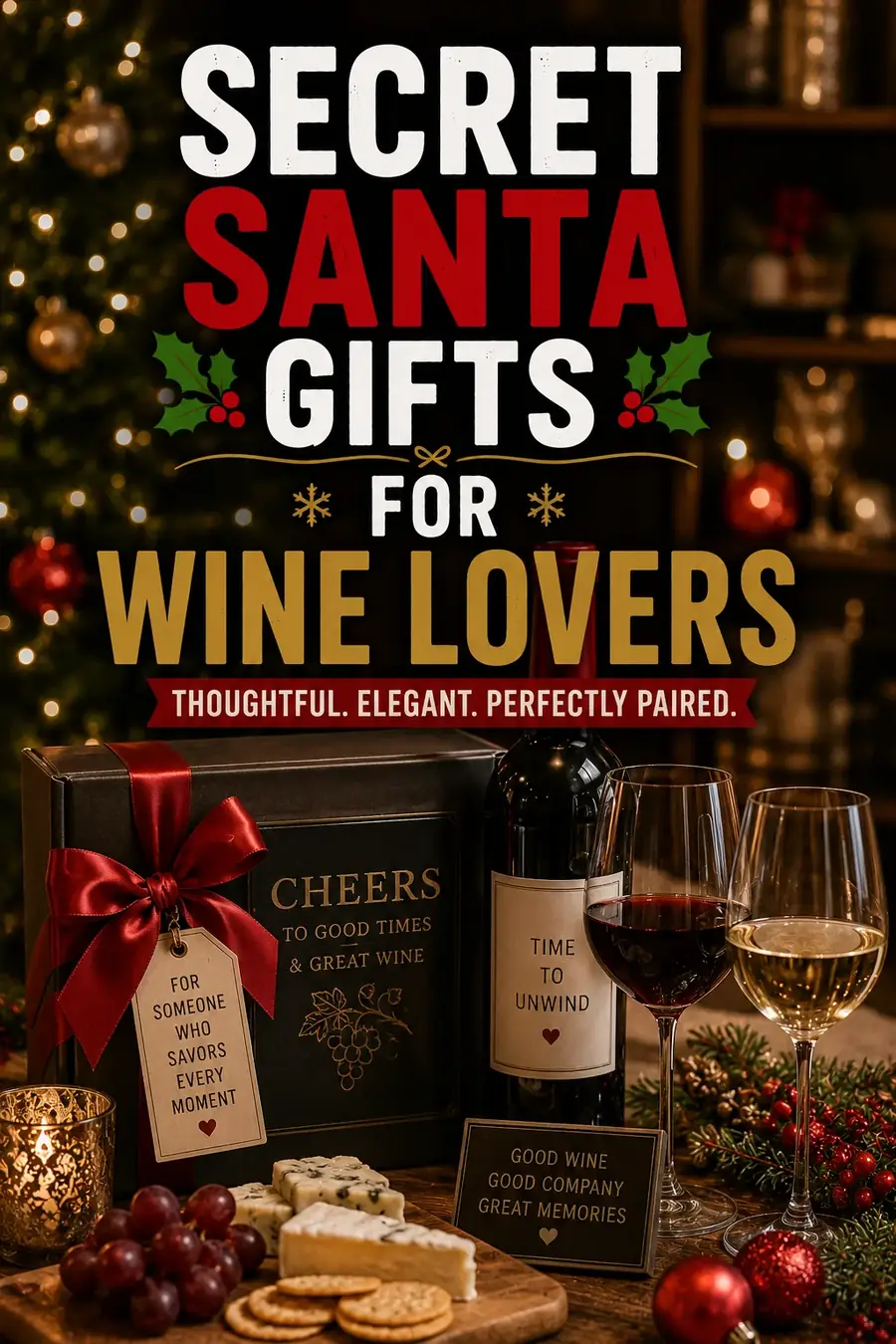 Secret Santa Gifts for Wine Lovers: 30 Ideas They'll Toast To
