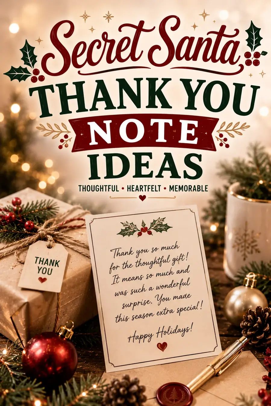 Secret Santa Thank-You Messages: What to Say After the Gift