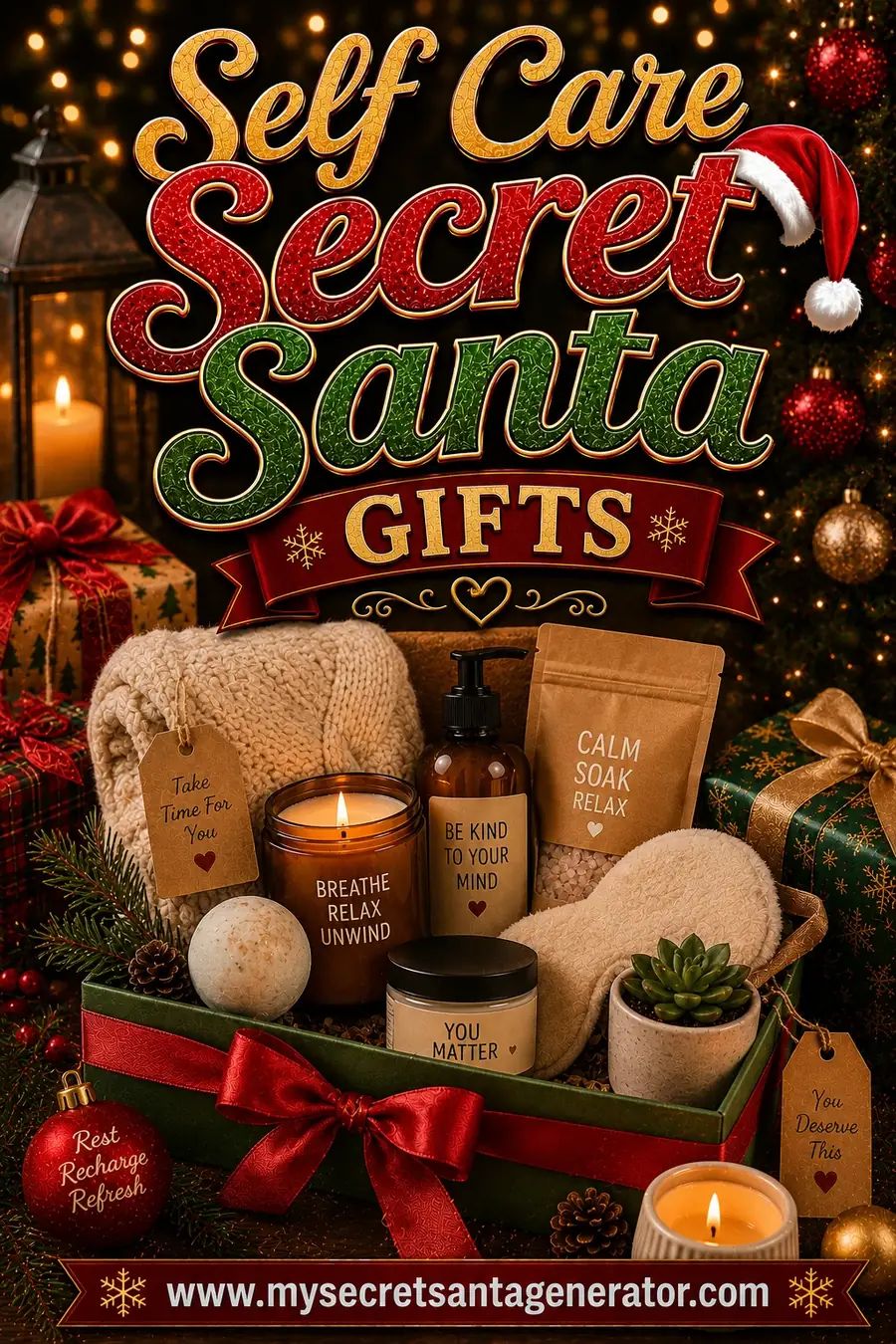 Self-Care Secret Santa Gifts: You've Earned a Break
