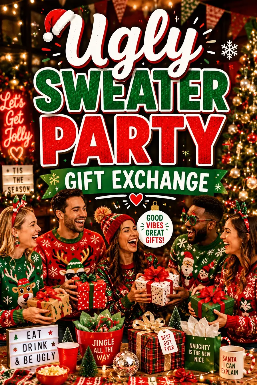 Ugly Sweater Party + Gift Exchange: The Complete Guide