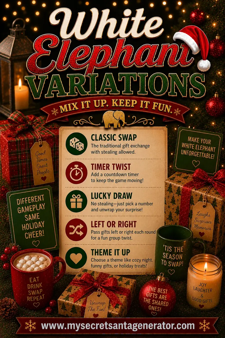 White Elephant Rule Variations: Make the Game More Fun